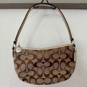 Coach Shoulder Bag Purse C Logo Signature Canvas Y2K